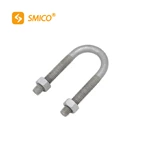 U bolt clamp for power and telecommunication line