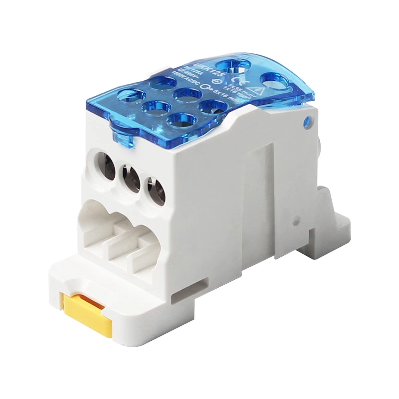 Terminal Block Upipolar Junction Box UKK 125A Din rail  distribution box one in multi out single pole terminal block high power