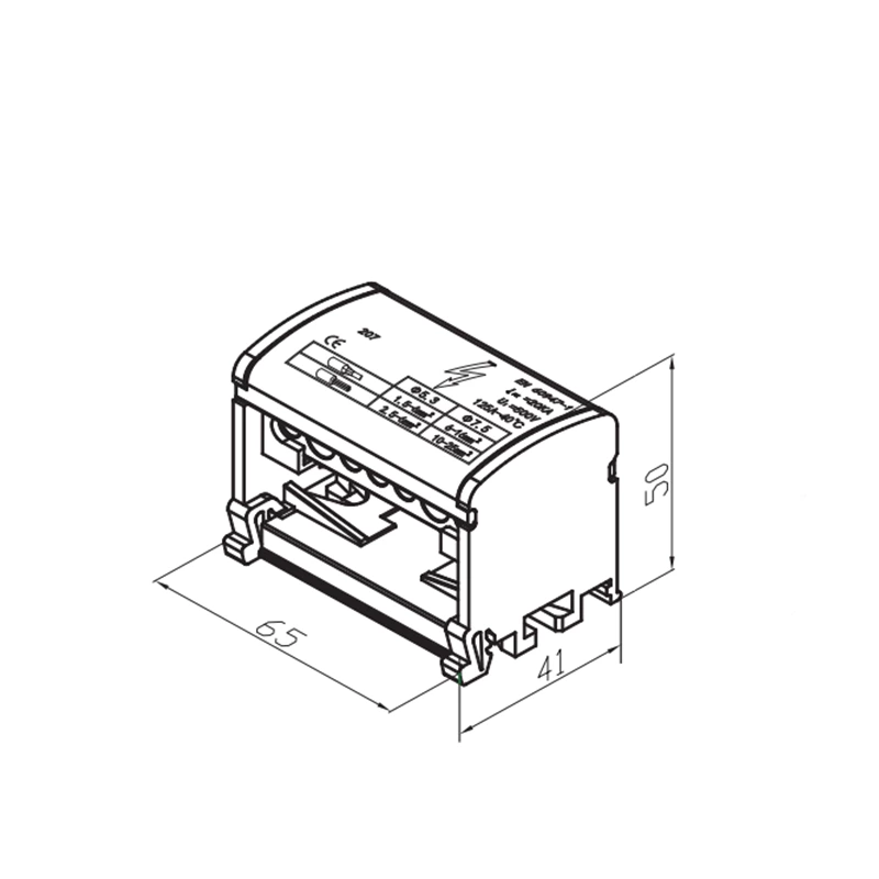 Terminal Blocks For Din Rail SO207 125A