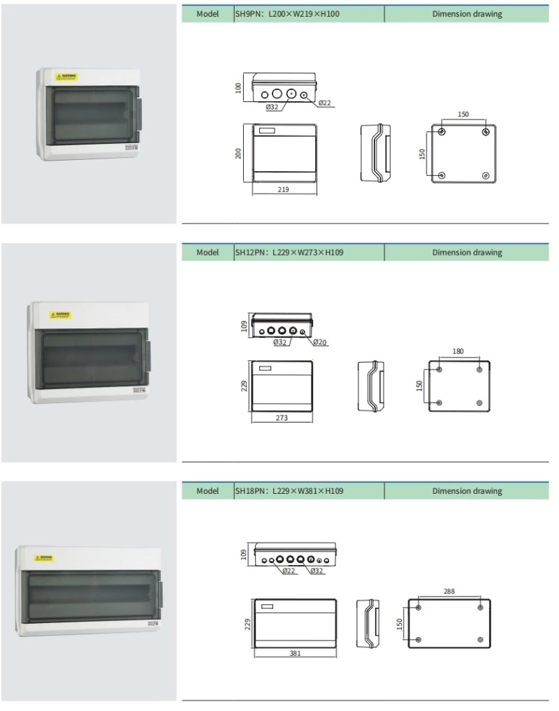 4 Way to 36 Way Distribution Box china factory