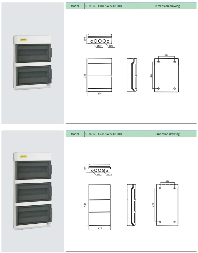 4 Way to 36 Way Distribution Box china factory