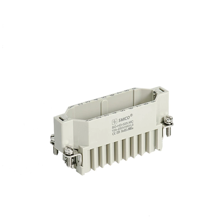 HD  25Pin 10A 250V 09 21 025 3001Crimp terminal  HD-025-MC Male Rectangular Waterproof Rectangle Heavy Duty Connector  For  Tobacco Machinery