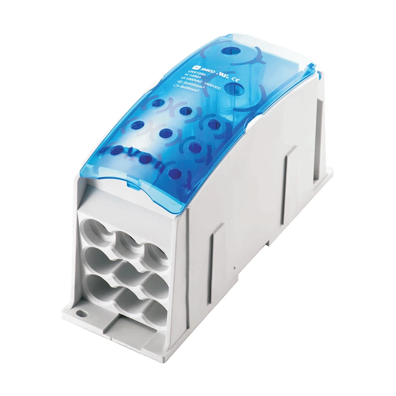 SMICO  Terminal Block UKK-1250A Waterproof Power Distribution Boxes Screw Type connector with flame retardant plate