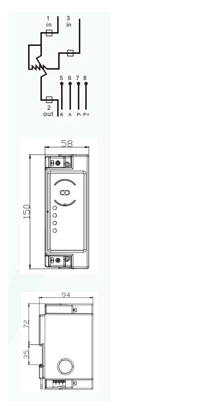 GSD7666-DG1 Single-phase DIN-rail Prepayment Energy Meter