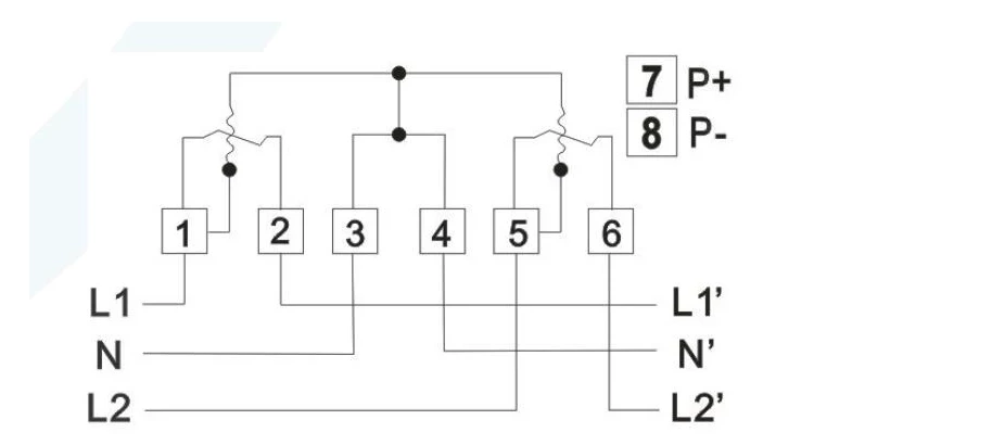 GSD7666-EGDR Two phases three wires Electronic active energy meter with RF