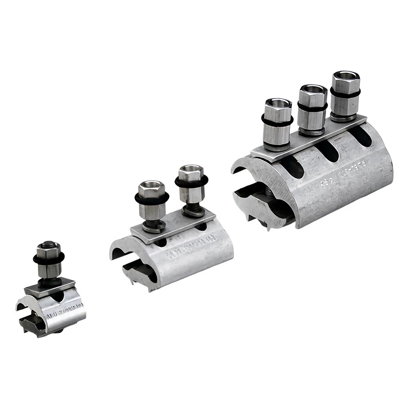 Install Parallel groove connector PG clamp